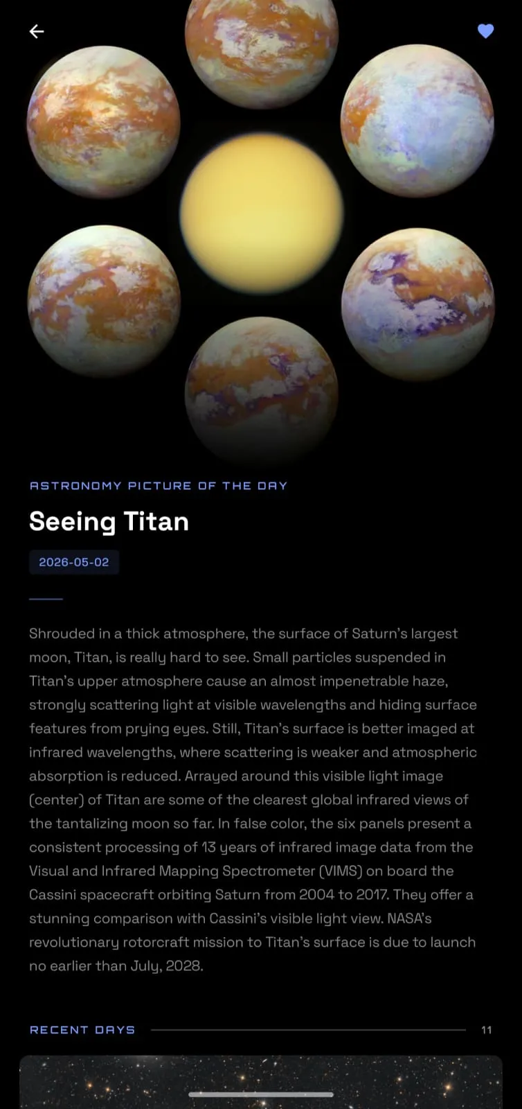 Sora Space APOD Detail