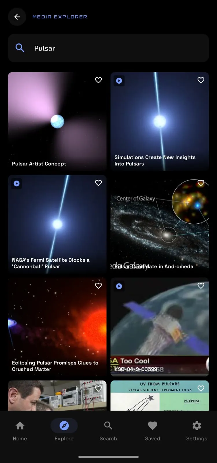 Sora Space Media Explorer
