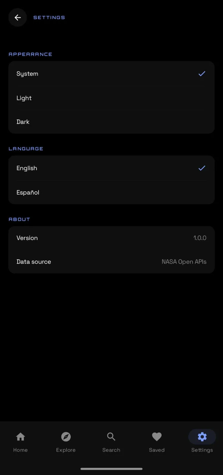 Sora Space Settings